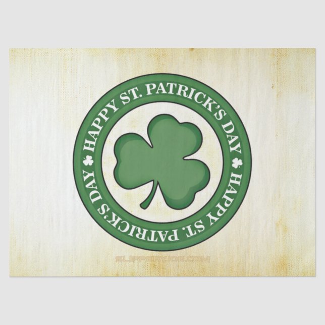 SlipperyJoe's celebrating Saint Patrick's Day Iris Tissue Paper (Front)