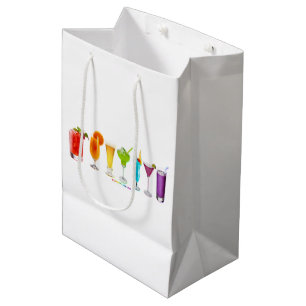 SlipperyJoe's Cheers alcohol cocktail pride neon c Medium Gift Bag