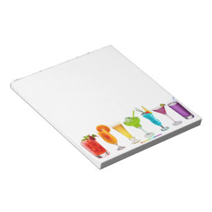 SlipperyJoe's Cheers alcohol cocktail pride neon c Notepad