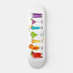 SlipperyJoe's Cheers alcohol cocktail pride neon c Skateboard