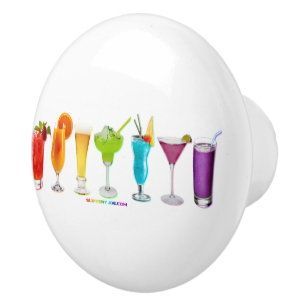 SlipperyJoe's cheers alcohol cocktails LGBTQIA gay Ceramic Knob