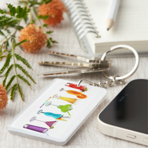 SlipperyJoe's cheers alcohol cocktails LGBTQIA gay Keychain