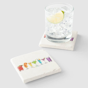 SlipperyJoe's cheers alcohol cocktails LGBTQIA gay Stone Coaster