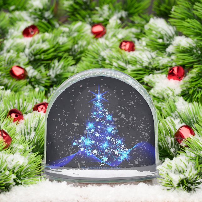 SlipperyJoe's Christmas arbre brillant étoiles ble (Noël)