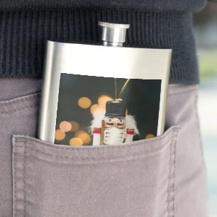 SlipperyJoe's Christmas classic nutcracker ornamen Hip Flask