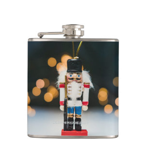 SlipperyJoe's Christmas classic nutcracker ornamen Hip Flask