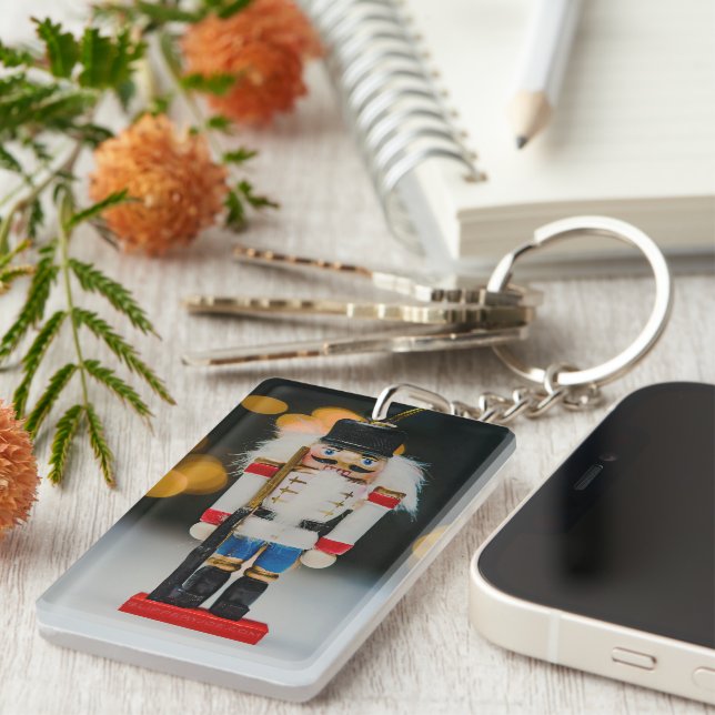 SlipperyJoe's Christmas classic nutcracker ornamen Keychain (Front Right)