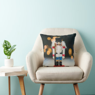 SlipperyJoe's Christmas classic nutcracker ornamen Throw Pillow
