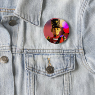 SlipperyJoe's Christmas classic toy soldier friend 2 Inch Round Button