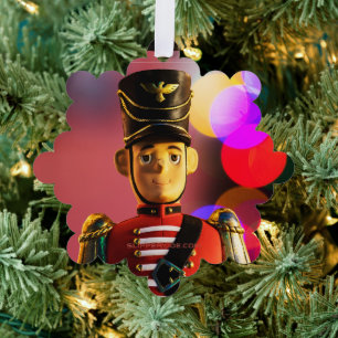 SlipperyJoe's Christmas classic toy soldier friend Ornament Card