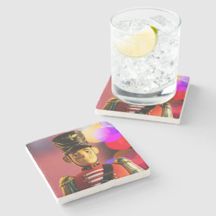SlipperyJoe's Christmas classic toy soldier friend Stone Coaster
