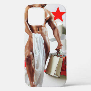 SlipperyJoe's Christmas shopping white paper spira iPhone 12 Pro Case