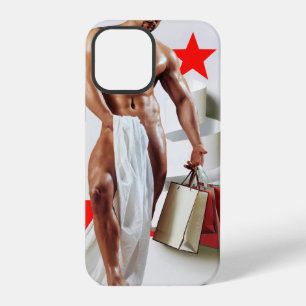 SlipperyJoe's Christmas shopping white paper spira iPhone 12 Pro Case