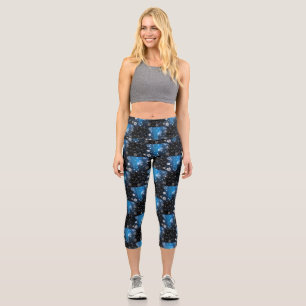 SlipperyJoe's Christmas winter magical peaceful at Capri Leggings
