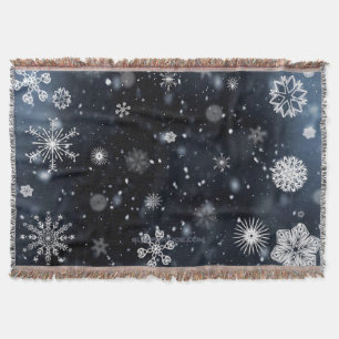 SlipperyJoe's Christmas winter magical peaceful at Throw Blanket