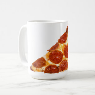 SlipperyJoe's classic pepperoni pizza slice melted Coffee Mug