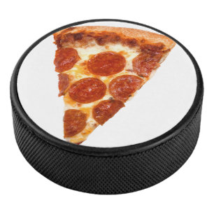 SlipperyJoe's classic pepperoni pizza slice melted Hockey Puck
