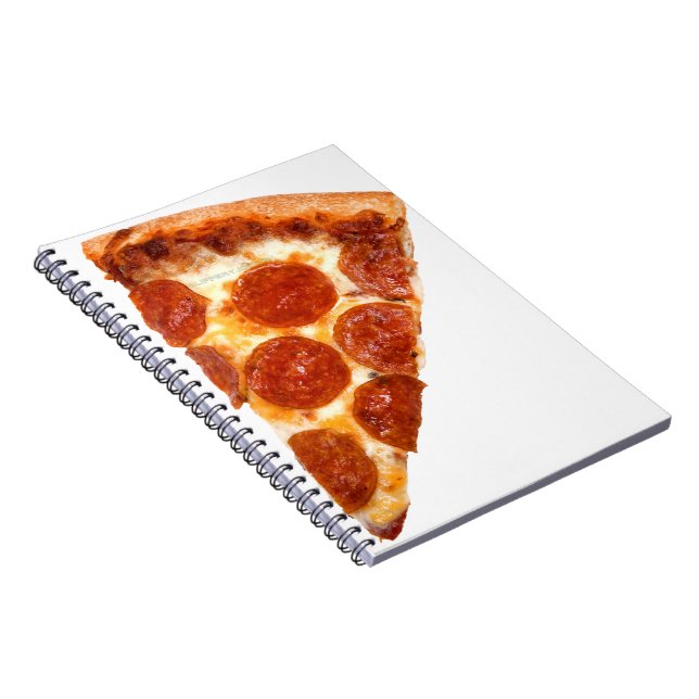 SlipperyJoe's classic pepperoni pizza slice melted Notebook (Right Side)