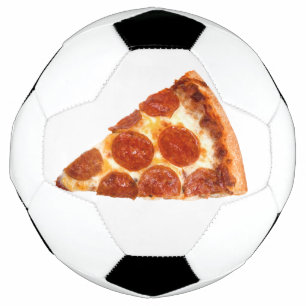 SlipperyJoe's classic pepperoni pizza slice melted Soccer Ball