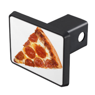 SlipperyJoe's classic pepperoni pizza slice melted Trailer Hitch Cover