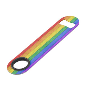 SlipperyJoe's classic rainbow tactile handcrafted Bar Key