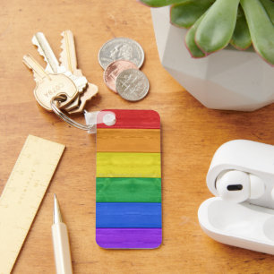 SlipperyJoe's classic rainbow tactile handcrafted  Keychain