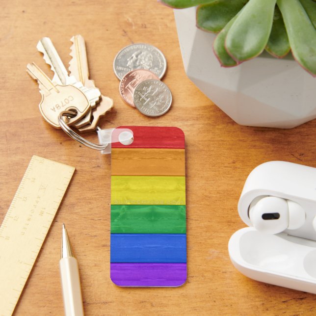 SlipperyJoe's classic rainbow tactile handcrafted  Keychain (Desk)