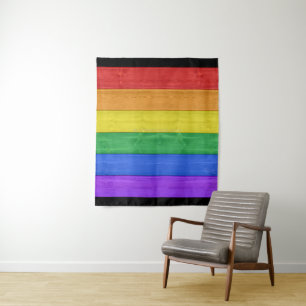 SlipperyJoe's classic rainbow tactile handcrafted  Tapestry