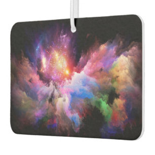 SlipperyJoe's cloud artwork abstract vibrant surre Air Freshener