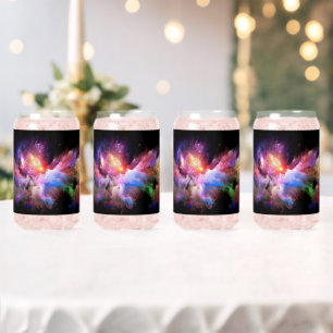 SlipperyJoe's cloud artwork abstract vibrant surre Can Glass