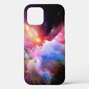 SlipperyJoe's cloud artwork abstract vibrant surre iPhone 12 Pro Case