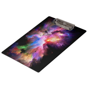 SlipperyJoe's cloud artwork abstract vibrant surre Clipboard