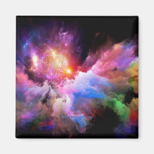 SlipperyJoe's cloud artwork abstract vibrant surre Magnet