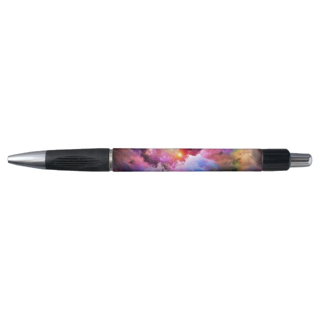 SlipperyJoe's cloud artwork abstract vibrant surre Pen (Front)