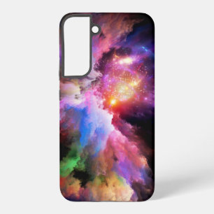 SlipperyJoe's cloud artwork abstract vibrant surre Samsung Galaxy Case