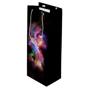 SlipperyJoe's cloud artwork abstract vibrant surre Wine Gift Bag