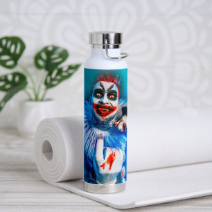 SlipperyJoe's clown outfit Happy Halloween blood k Water Bottle
