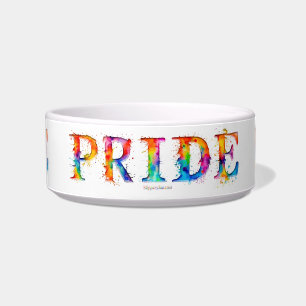 SlipperyJoe's colourful creative Pride-themed text Bowl