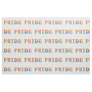 SlipperyJoe's colourful creative Pride-themed text Fabric