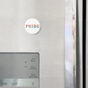 SlipperyJoe's colourful creative Pride-themed text Magnet
