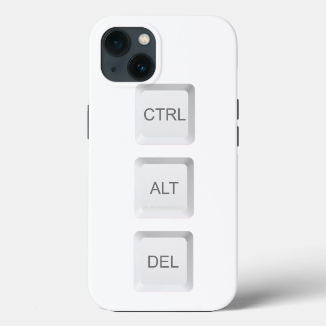 SlipperyJoe's CTRL ALT DEL computer keyboard butto Case-Mate iPhone Case (Back)