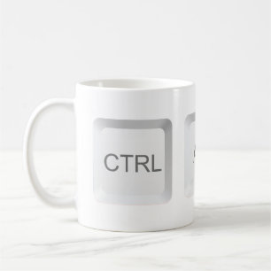 SlipperyJoe's CTRL ALT DEL computer keyboard butto Coffee Mug