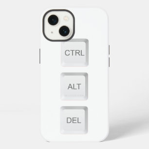 SlipperyJoe's CTRL ALT DEL computer keyboard butto iPhone 13 Case