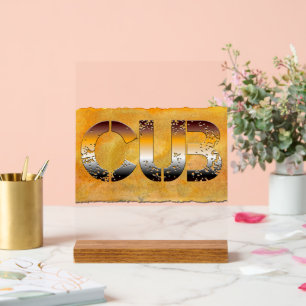 SlipperyJoe's cub bear culturally rooted LGBTQIA a Acrylic Sign