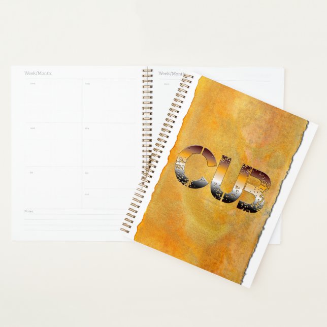 SlipperyJoe's cub bear word orange-brown tones pro Planner (Display)