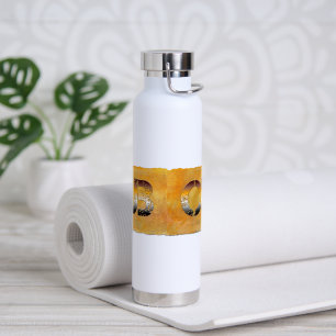 SlipperyJoe's cub bear word orange-brown tones pro Water Bottle