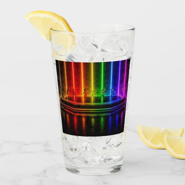 SlipperyJoe's dance performance celebrating Pride  Glass (Front Ice)
