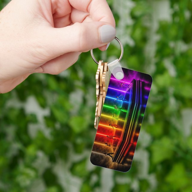 SlipperyJoe's dance performance celebrating Pride  Keychain (Hand)