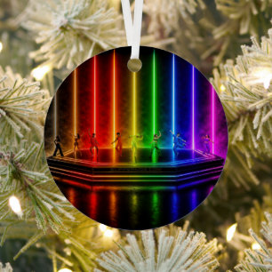 SlipperyJoe's dance performance celebrating Pride Metal Ornament