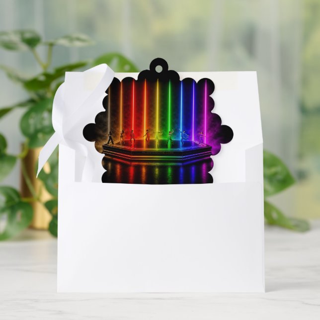 SlipperyJoe's dance performance celebrating Pride  Ornament Card (Envelope)